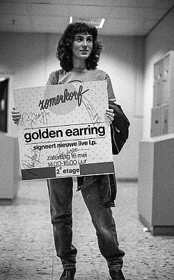 Golden Earring 2nd Live album signing session Amsterdam May 16, 1981